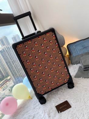 Gucci x Disney Mickey Mouse Print 20-Inch Cabin Rolling Suitcase in Brown