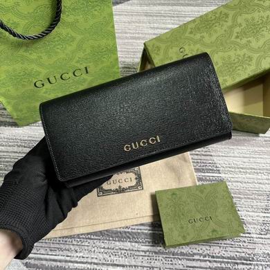 Gucci Script Continental Wallet · 19×10×3.5 cm