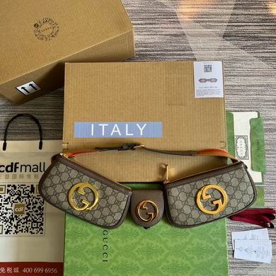 Gucci Blondie Belt Bag in Beige and Ebony GG Supreme Canvas