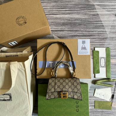 Gucci x Balenciaga Hacker Project Hourglass Small Top-Handle Bag in GG Canvas