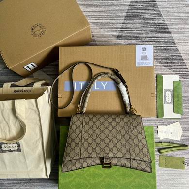Gucci x Balenciaga Hacker Project Hourglass Top-Handle Bag in GG Supreme Canvas