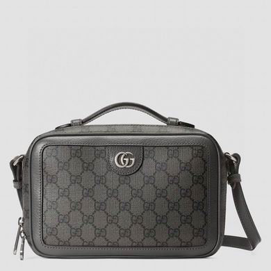Gucci Ophidia Small Top-Handle Shoulder Bag in Grey GG Supreme Canvas