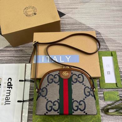 Gucci Ophidia Small Shoulder Bag in Jumbo GG Canvas with Web Stripe