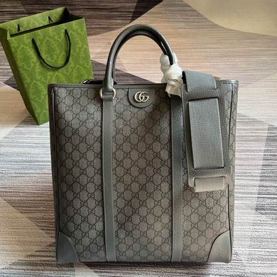 Gucci Ophidia Medium Tote Bag in Grey GG Supreme Canvas