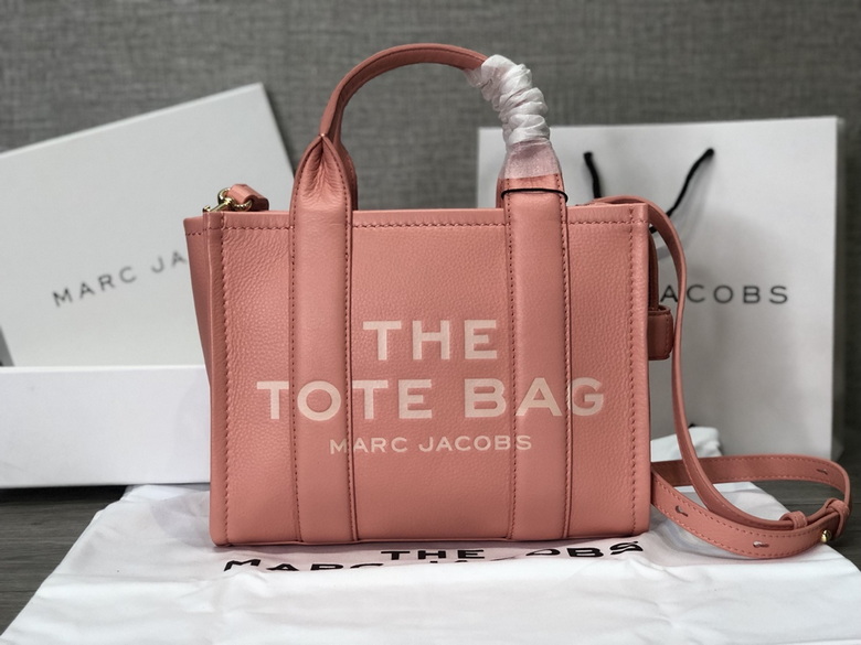 Marc Jacobs The Small Tote Bag with Crossbody Strap in Pink Leather