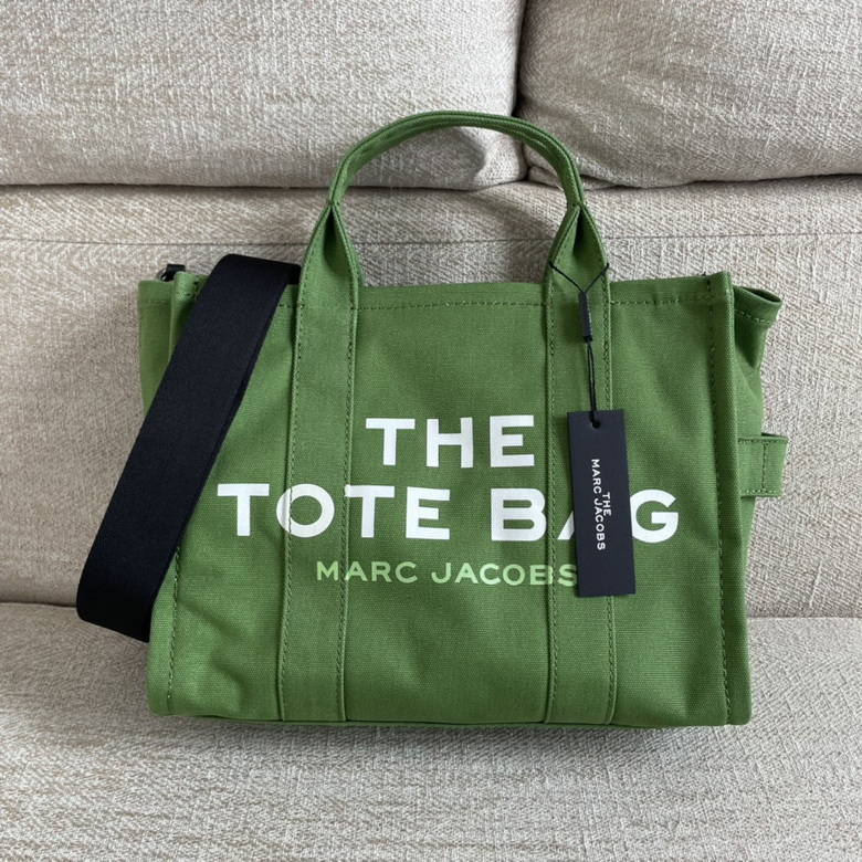 Marc Jacobs The Tote Bag Large Canvas Tote with Crossbody Strap in Green