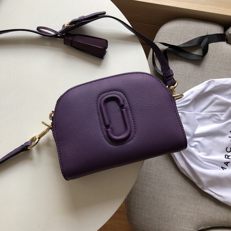 Marc Jacobs Shutter Crossbody Camera Bag in Purple Pebbled Leather