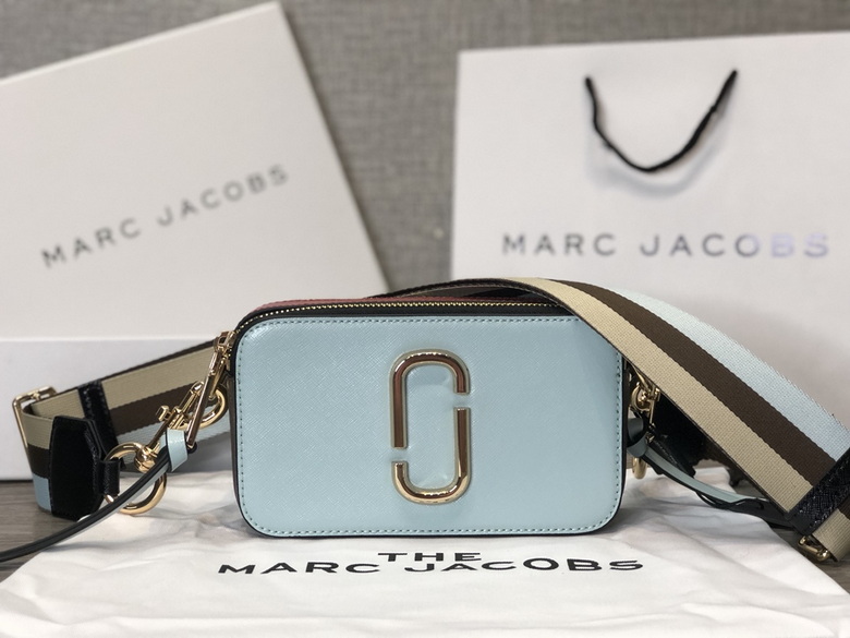 Marc Jacobs The Snapshot Small Camera Crossbody Bag in Light Blue Multi