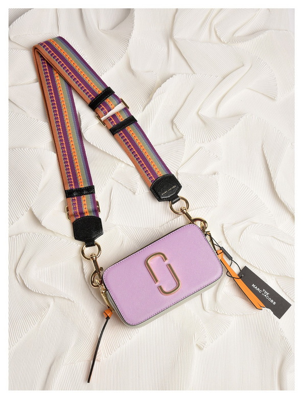 Marc Jacobs Snapshot Crossbody Camera Bag in Lilac Colorblock Leather