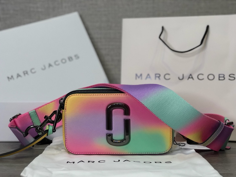 Marc Jacobs Snapshot Crossbody Camera Bag in Multicolor Airbrushed Leather