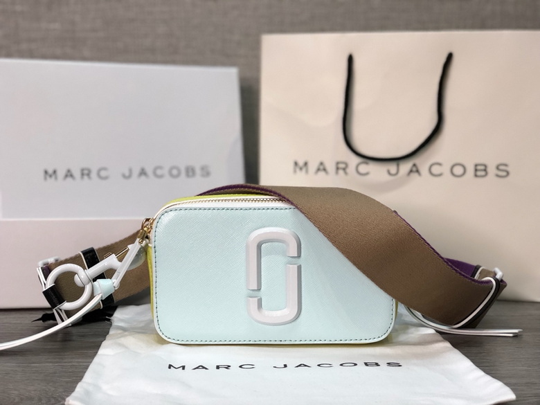 Marc Jacobs Snapshot Camera Crossbody Bag in Mint Colorblock Leather