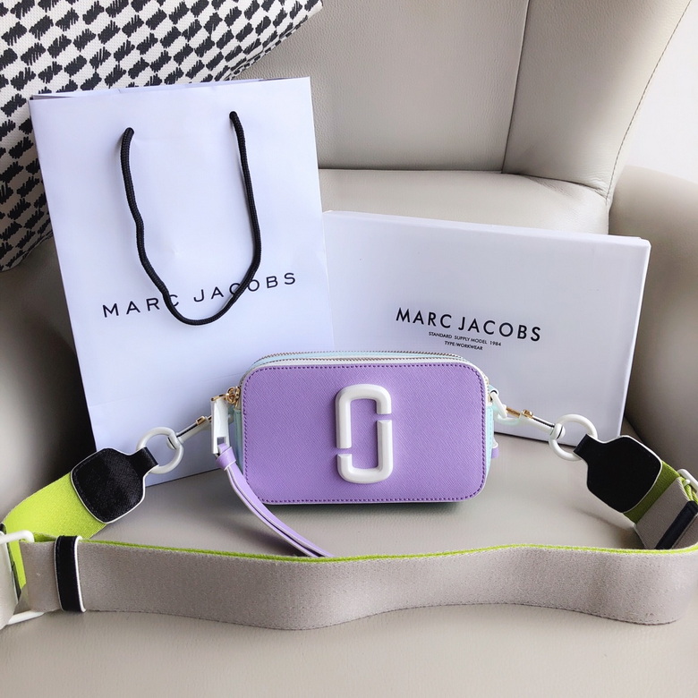 Marc Jacobs Snapshot Camera Crossbody Bag in Lilac Colorblock Leather