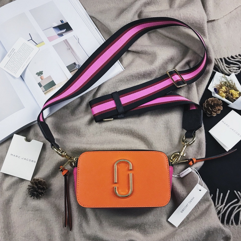 Marc Jacobs Snapshot Camera Crossbody Bag in Orange, Pink and Black