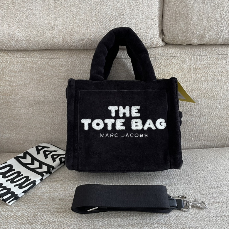 Marc Jacobs The Terry Small Tote Bag in Black with Crossbody Strap