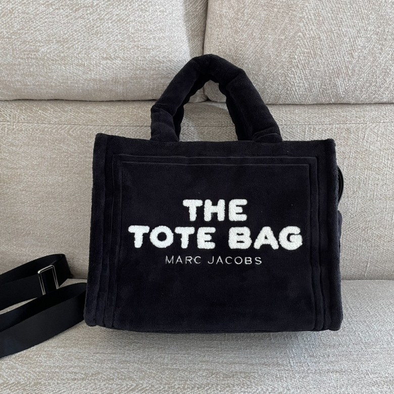 Marc Jacobs The Terry Tote Bag Medium with Crossbody Strap in Black