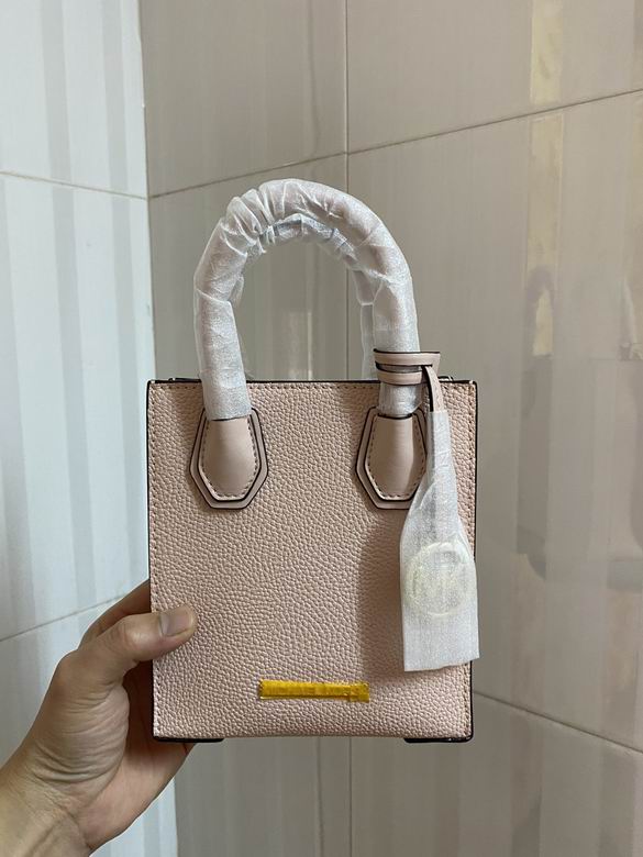 Michael Kors Mercer Mini Tote Bag in Blush Pink Pebbled Leather