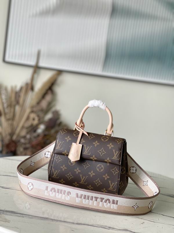 Louis Vuitton Cluny Mini Top-Handle Bag in Brown Monogram Canvas