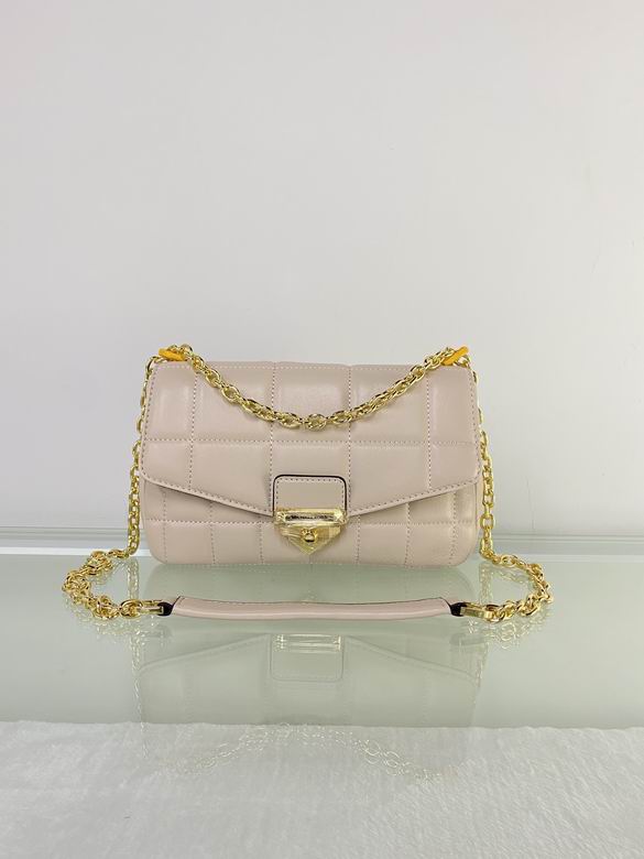 Michael Kors Soho Small Quilted Chain Shoulder Bag in Cream Leather