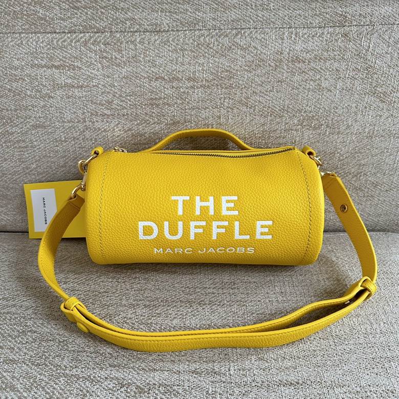 Marc Jacobs The Duffle Barrel Crossbody Bag in Yellow Pebbled Leather