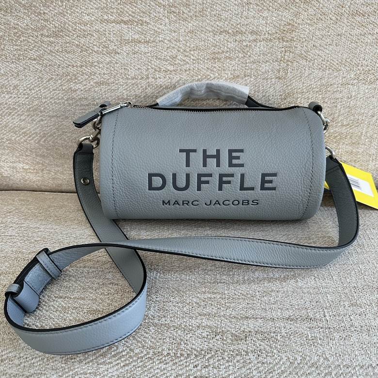 Marc Jacobs The Duffle Crossbody Bag in Grey Pebbled Leather