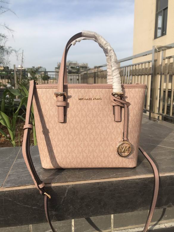 Michael Kors Jet Set Travel Extra-Small Logo Tote Bag in Blush Pink
