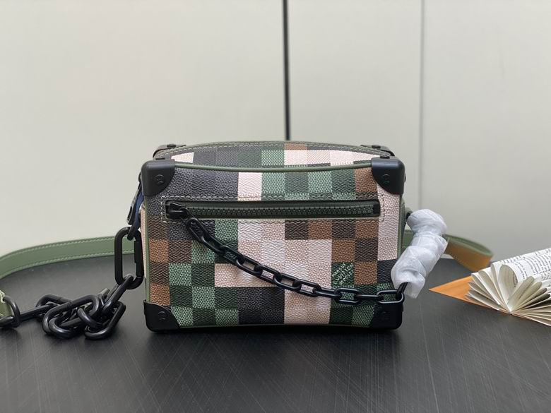 Louis Vuitton Mini Soft Trunk Crossbody Bag in Pixel Damier Green Multicolor