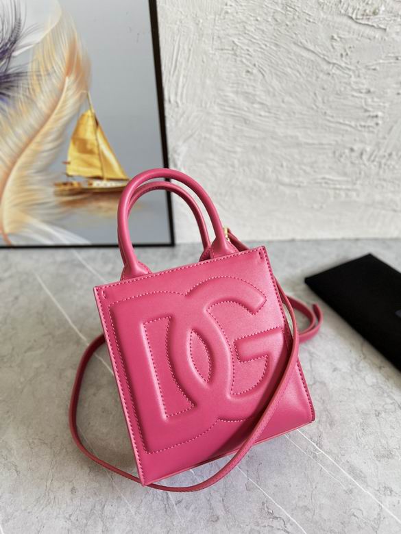 Dolce & Gabbana DG Daily Mini Tote Bag in Fuchsia Pink Calfskin Leather