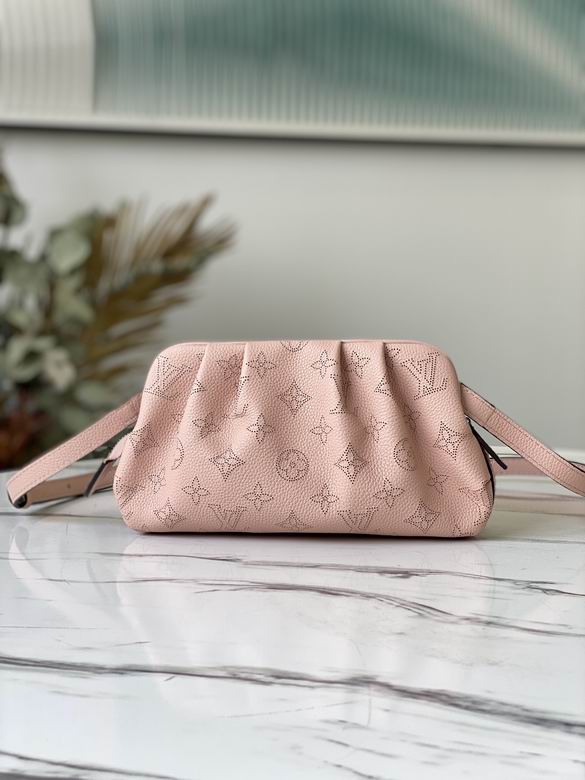 Louis Vuitton Scala Mini Pouch in Magnolia Pink Mahina Perforated Leather