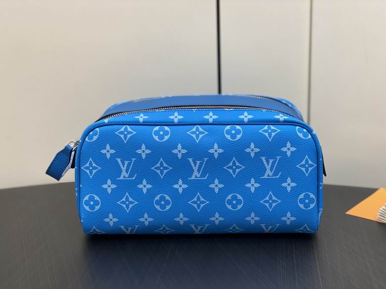 Louis Vuitton Dopp Kit Toiletry Pouch in Blue Monogram Clouds Canvas