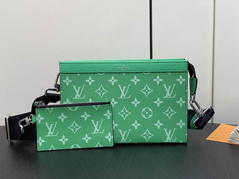Louis Vuitton Gaston Wearable Wallet Crossbody in Green Monogram Canvas