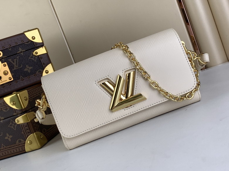 Louis Vuitton Twist Chain Shoulder Bag in Cream Epi Leather