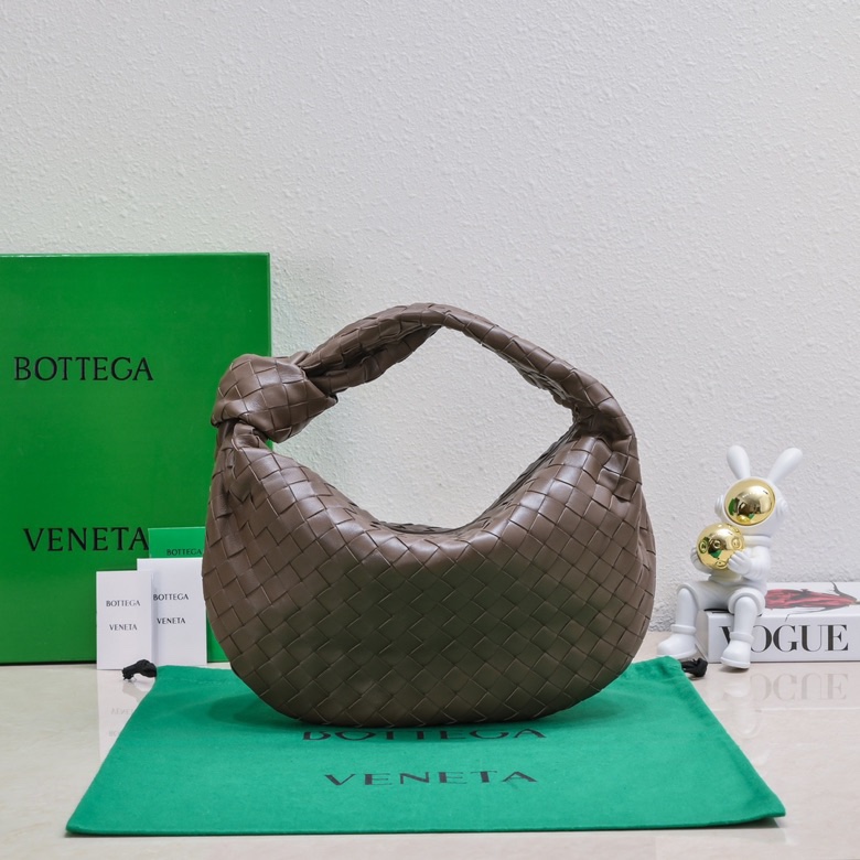 Bottega Veneta Jodie Knotted Hobo Bag in Taupe Intrecciato Leather
