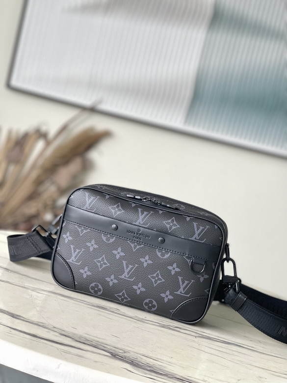 Louis Vuitton Alpha Messenger Crossbody Bag in Monogram Eclipse Canvas