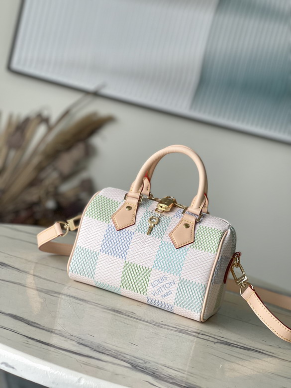 Louis Vuitton Speedy Bandoulière 20 Bag in Pastel Damier Canvas