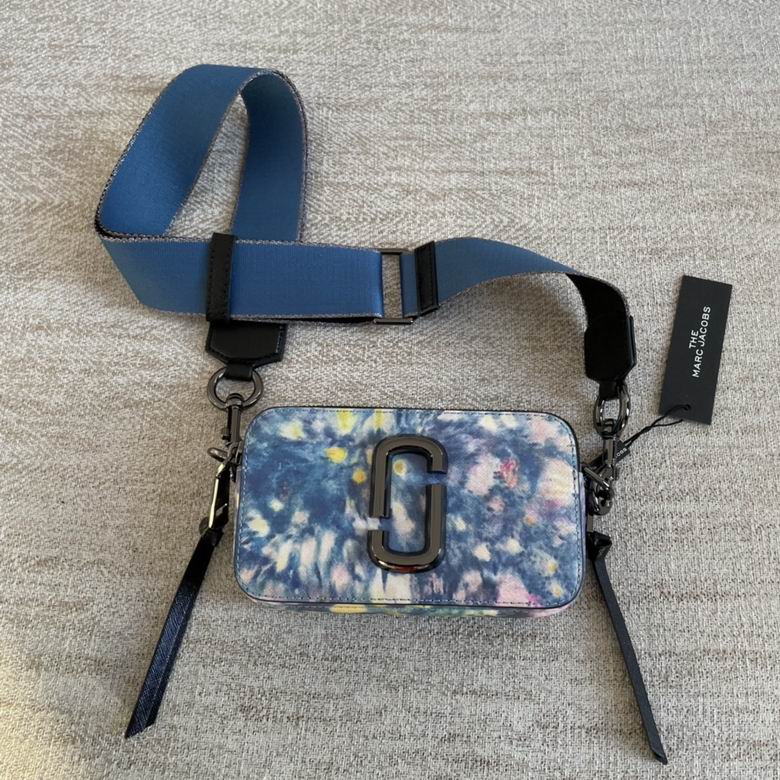 Marc Jacobs Snapshot Camera Crossbody Bag in Blue Tie-Dye Print