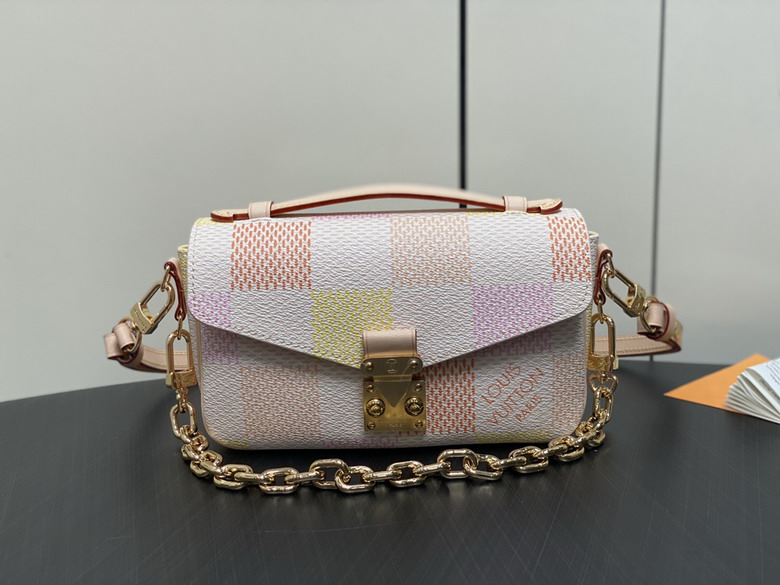 Louis Vuitton Pochette Métis East West Bag in Pastel Damier Coated Canvas