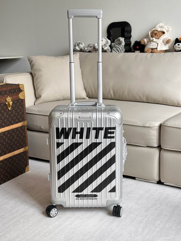 Rimowa x Off-White Original Cabin 21-Inch Aluminum Suitcase in Silver