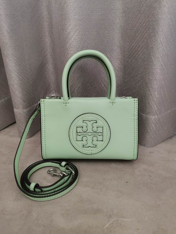Tory Burch Ella Mini Tote Bag with Crossbody Strap in Mint Green