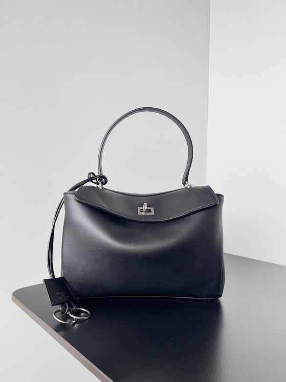 Balenciaga Rodeo Small Top-Handle Bag in Black Smooth Leather