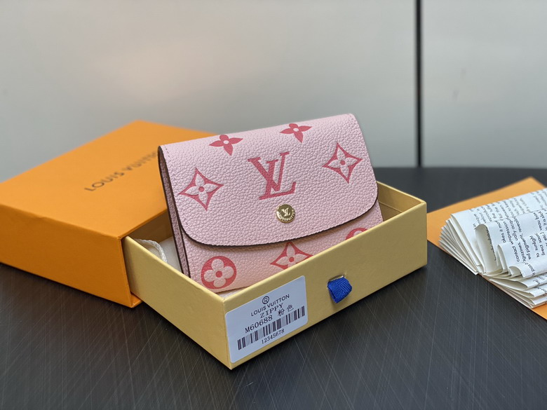 Louis Vuitton Emilie Wallet in Pink Monogram Empreinte Leather