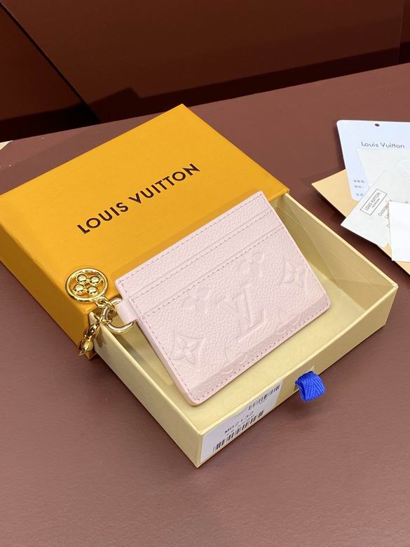 Louis Vuitton Charms Card Holder in Light Pink Monogram Empreinte Leather