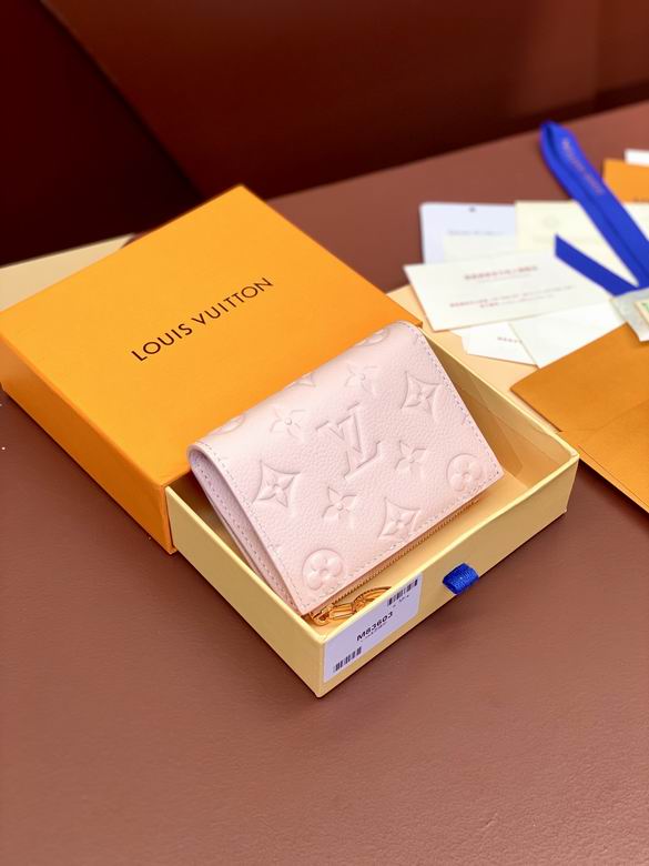 Louis Vuitton Lisa Compact Wallet in Light Pink Monogram Empreinte Leather