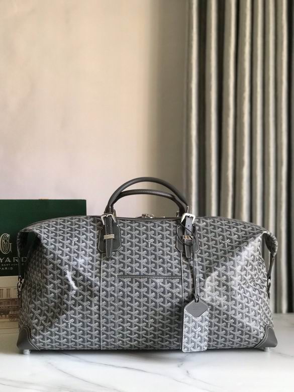Goyard Boeing 55 Travel Duffle Bag in Grey Goyardine Canvas