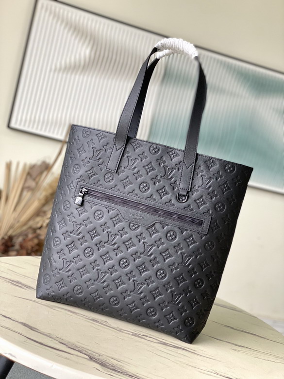 Louis Vuitton Excursion Tote in Black Monogram Shadow Embossed Leather