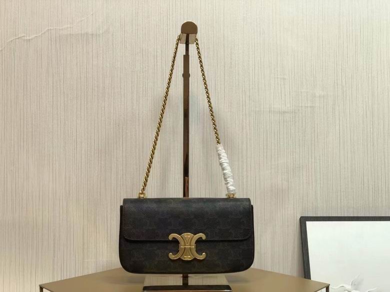 Celine Triomphe Chain Shoulder Bag · 20.5×10.5×4 cm