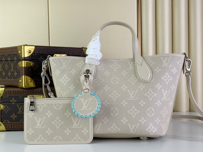 Louis Vuitton Blossom PM Tote in Cream Perforated Monogram Leather