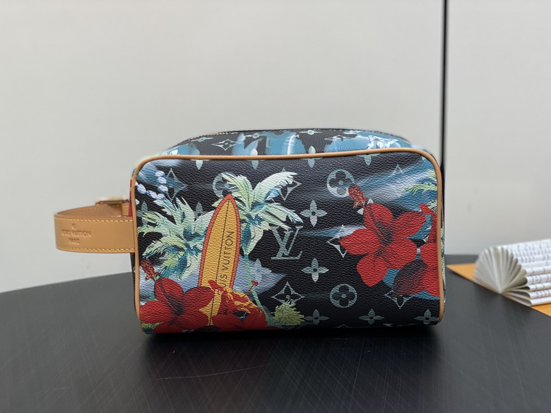 Louis Vuitton Locker Dopp Kit Toiletry Pouch in Tropical Monogram Print
