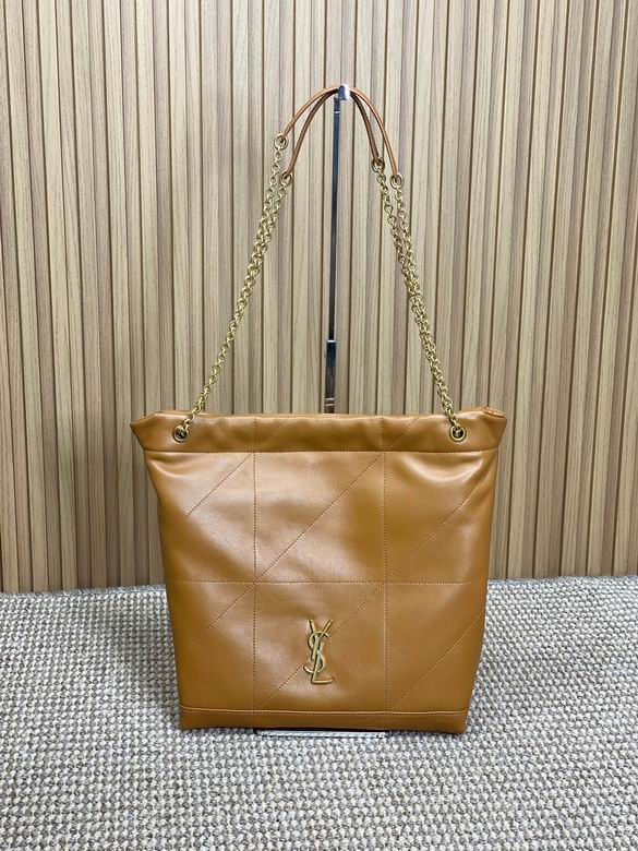 Saint Laurent Jamie Chain Tote Bag in Camel Quilted Leather with Gold Hardware