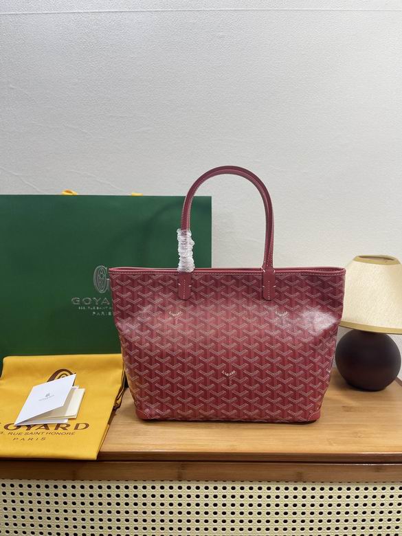 Goyard Artois PM Tote Bag in Red Goyardine Canvas