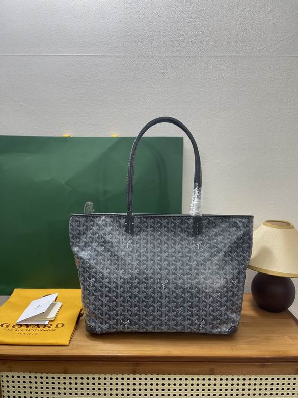Goyard Artois MM Tote Bag in Grey Goyardine Canvas